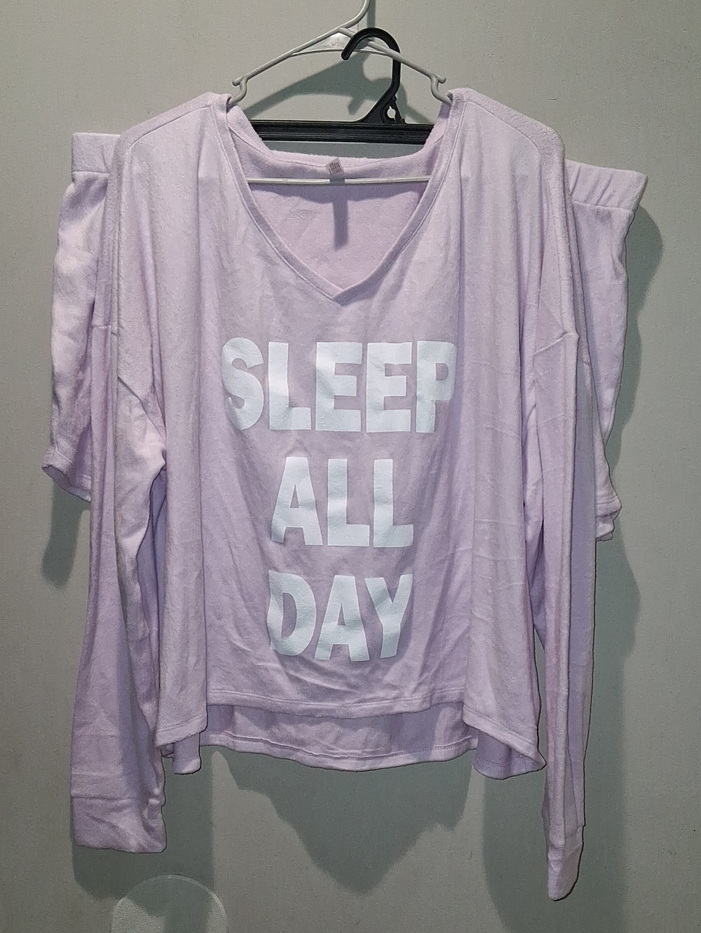 Sleep All Day Lavender Women's Pajama Two Piece Set